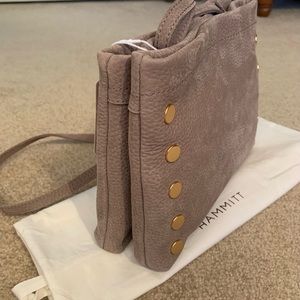 Hammitt “Duke” Crossbody Bag in Grey Natural NWT leather purse handbag